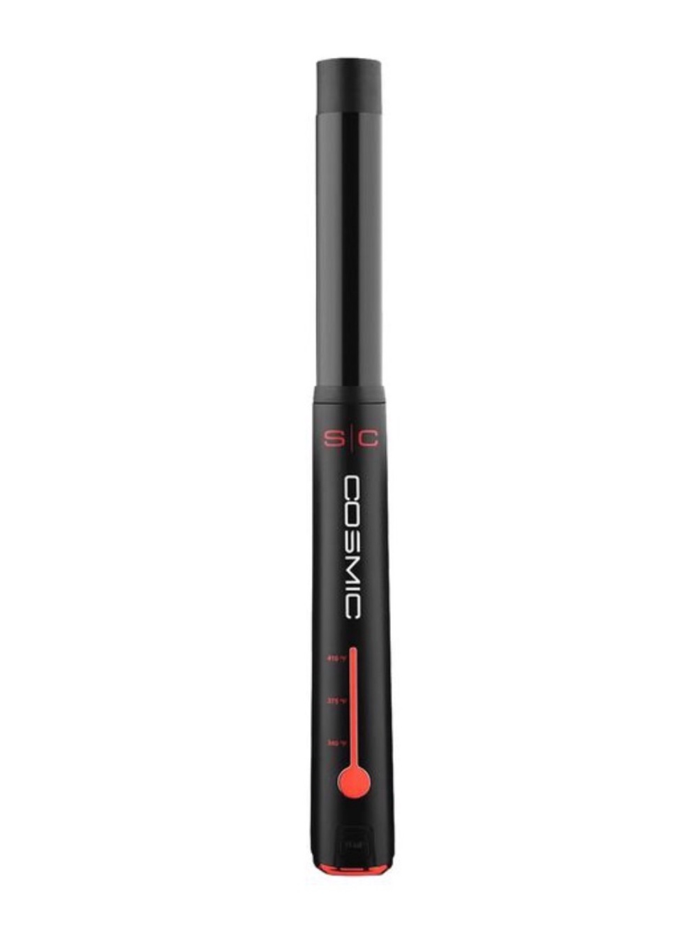 SC Cosmic 1" Cordless Curling Wand - Black with Red Accent